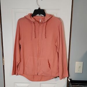Lulu-B Coral Zip Up Hoodie